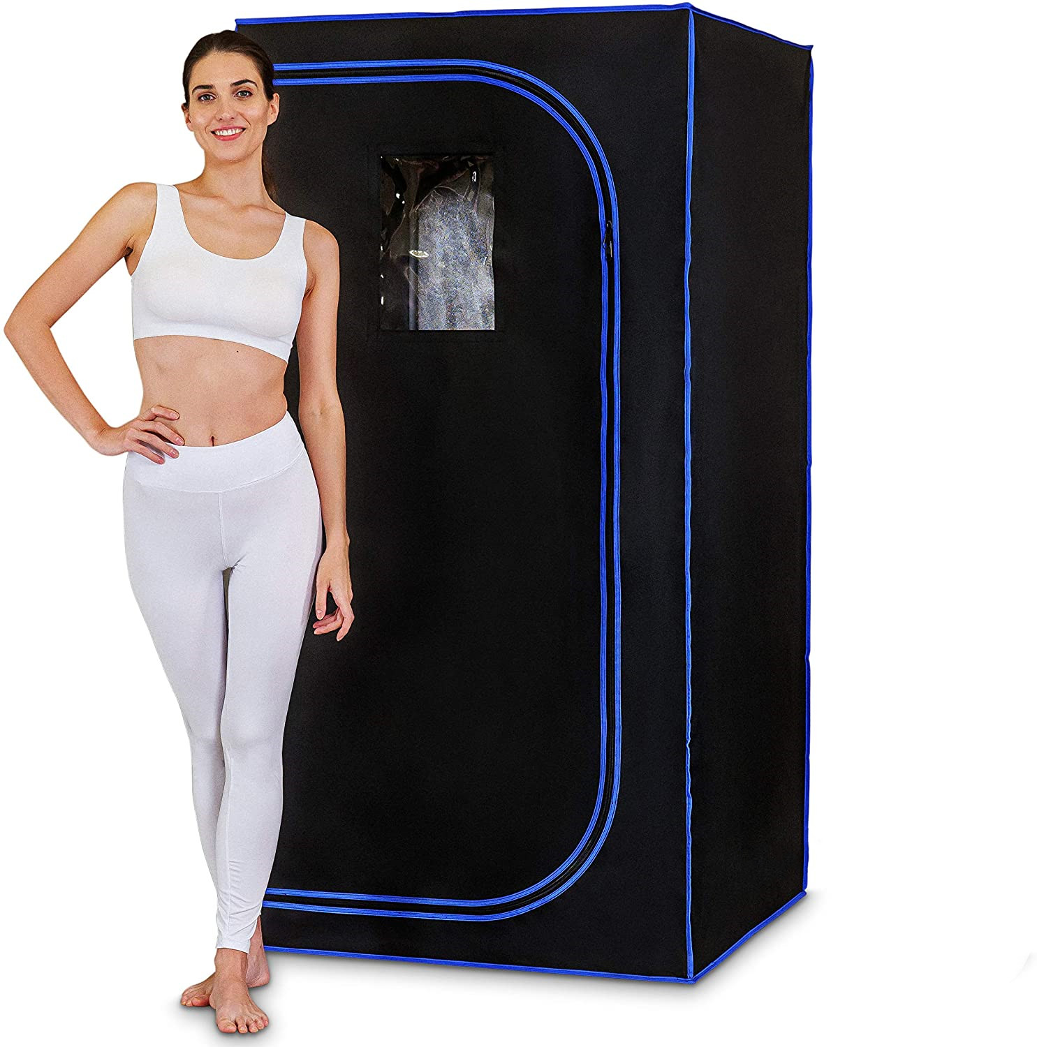 yzzYFull-Body-Sauna-Tent-With-Include-Fold-Chair-Not-Include-Steam-Generator-Home-Sauna-Bath-Stainless
