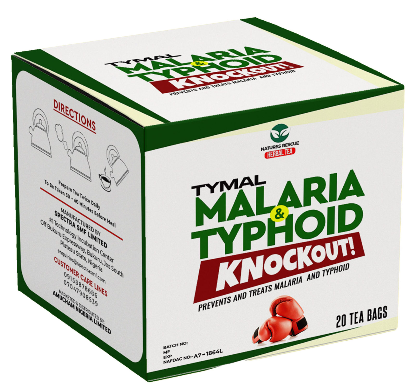 Tymal Malaria and Typhoid Knockout Mockup